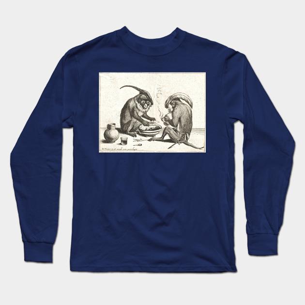 Monkeys Opium Long Sleeve T-Shirt by pocketlama